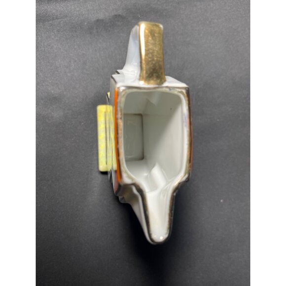 Antique Harlequin Floral Hand Painted Porcelain Creamer & Sugar - Picture 10 of 11